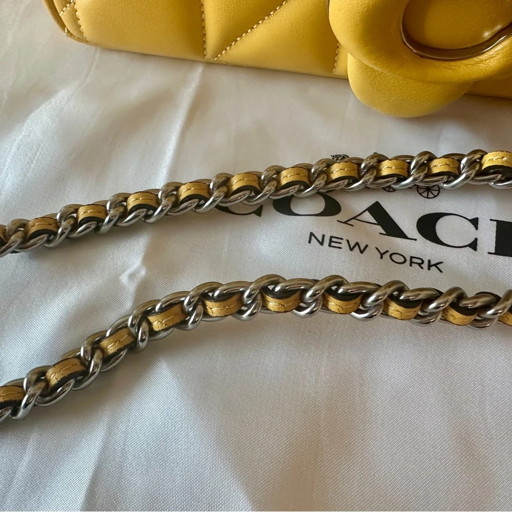 Coach Quilted Tabby 20 in Canary - Picture 2 of 6